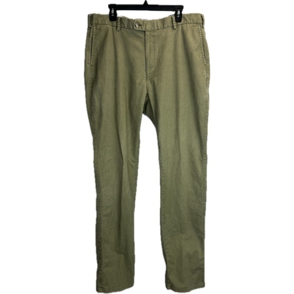 Peter Millar Soft Touch Twill Trousers Pima Cotton Spandex Flat Front Pa… - Picture 1 of 10